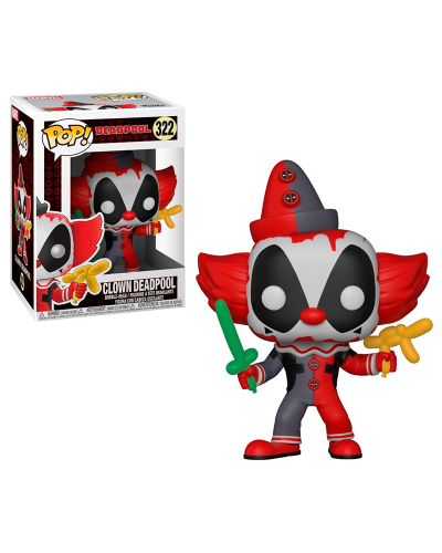 Detalhes do produto pop deadpool 322 clown deadpool 31120