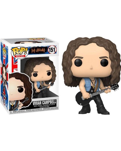 Detalhes do produto pop def leppard 151 vivian campbell 45037