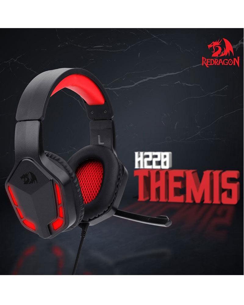 redragon headset themis led p2 h220 - TVGAMEPY